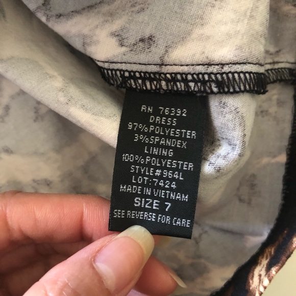 Leopard Cheetah Print Mini Strapless Dress - Picture 6 of 8